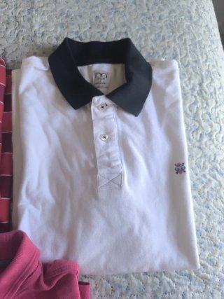 Lote 3 polos Nike S  rayas y lisos