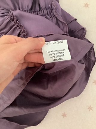 Vestido halter talla L – color morado, elegante