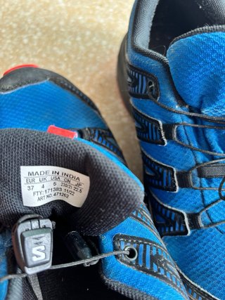 Zapatillas Salomon Waterproof Niños Azul/Rojo