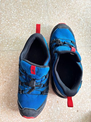Zapatillas Salomon Waterproof Niños Azul/Rojo