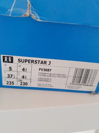 Zapatillas Adidas Superstar Blancas Talla 37