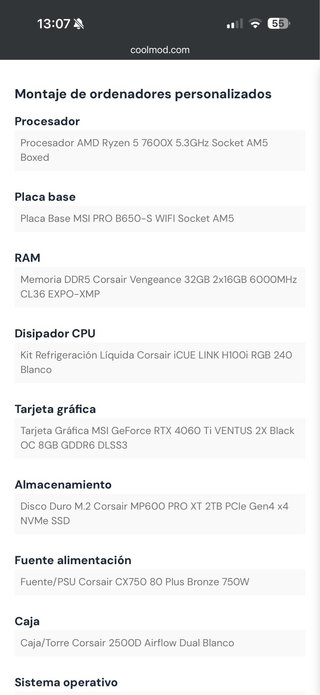 Setup Gaming Completo - Ryzen 5 7600X | RTX 4060 T