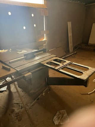 Mesa de corte para carpintería