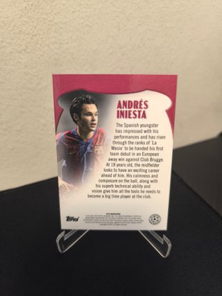 Tarjeta Andrés Iniesta RC Topps 62/99