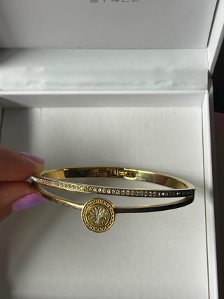 Pulsera Lotus Dorada Árbol de la Vida