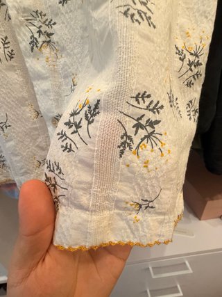 Camisa Zara Estampada Manga Corta