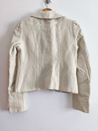 Massimo Dutti Chaqueta Corta Beige