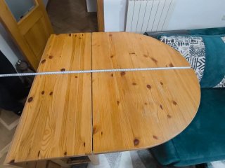 Mesa extensible de madera