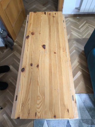 Mesa extensible de madera