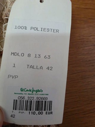 Falda larga el corte Inglés Talla L