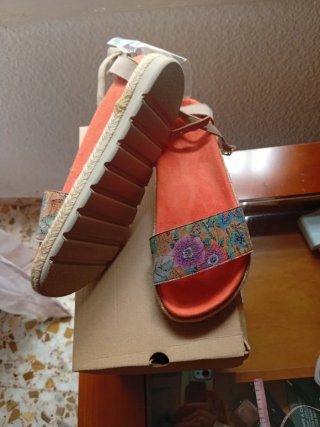 Sandalias Vio Chulo Naranja Talla 37,5