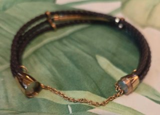 Pulsera Viceroy Fashion marrón y dorado
