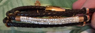Pulsera Viceroy Fashion marrón y dorado