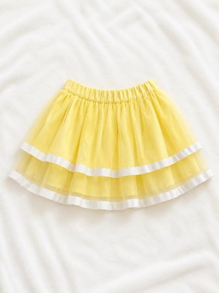 Falda Tutú Infantil Amarilla