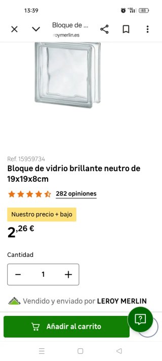 Ladrillo de cristal Paves