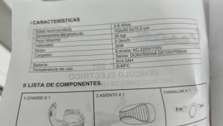 Vespa Eléctrica Infantil 3-6 años