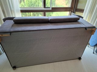 Sofá gris 2 plazas