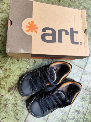 Zapatos Art Talla 39 Negro Naranja