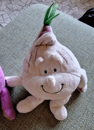 2 peluche cipolla e aglio