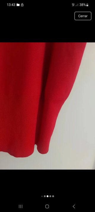 Jersey rojo manga corta volantes
