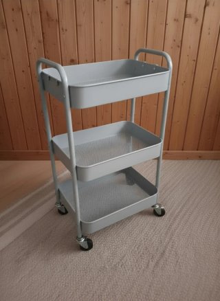 Carrito Auxiliar Gris 3 Niveles