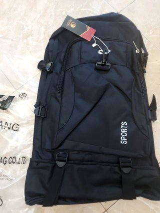 Mochila CHENGYANG extensible negra