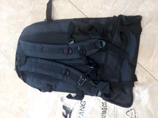 Mochila CHENGYANG extensible negra