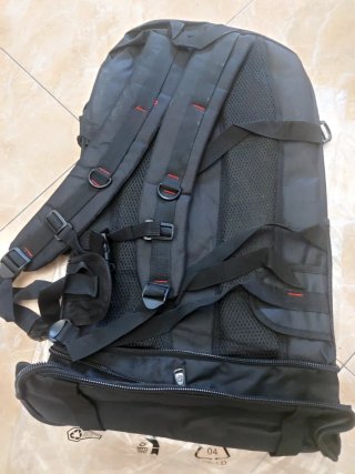Mochila CHENGYANG extensible negra