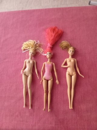 Lote 3 Barbies Mattel