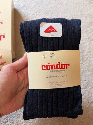 Leotardos Cóndor Niña Talla 16 Marino