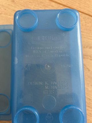 Scatole IKEA GLIS 2 pz. Blu e Verde