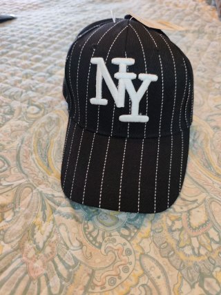 Gorra NY Béisbol Rayas Blancas