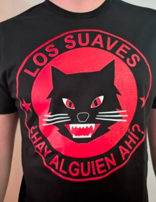 CAMISETA NEGRA - LOS SUAVES - TALLA XL y más...