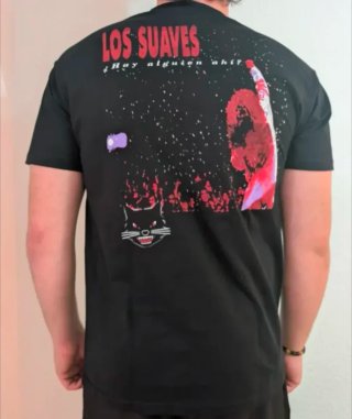 CAMISETA NEGRA - LOS SUAVES - TALLA XL y más...