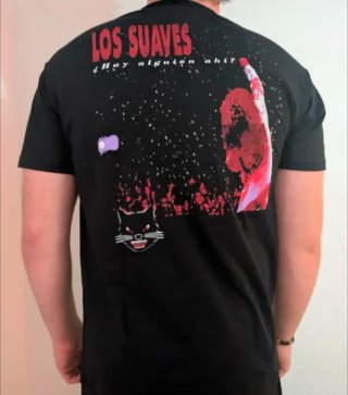 CAMISETA NEGRA - LOS SUAVES - TALLA XL y más...
