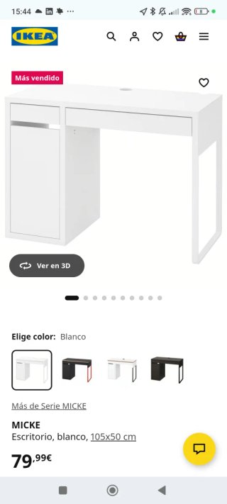 Escritorio Blanco IKEA MICKE