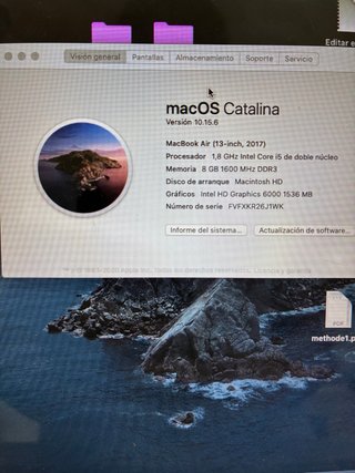 MacBook Air 13 2017 Plata