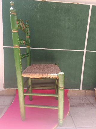 Silla Sevillana Vintage Enea Verde