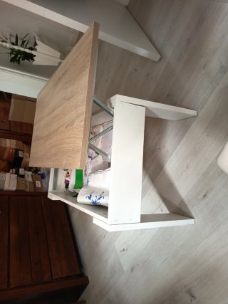 Mesa auxiliar elevable madera