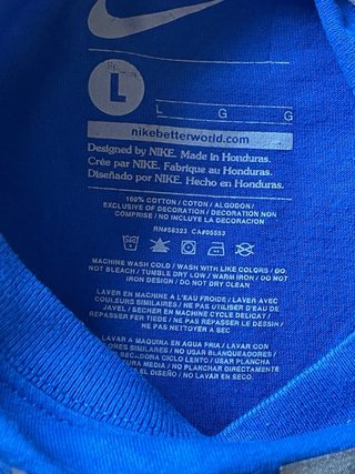 Camiseta Nike juvenil azul Every Friday Night