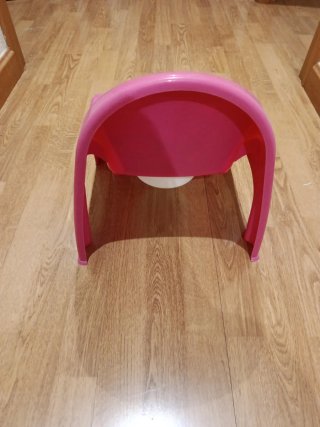 Orinal infantil rosa con dibujos