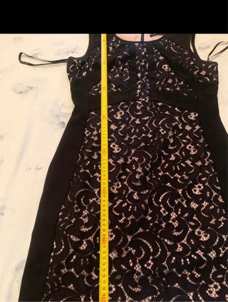 Vestido Ivanka Trump Negro Encaje Talla M