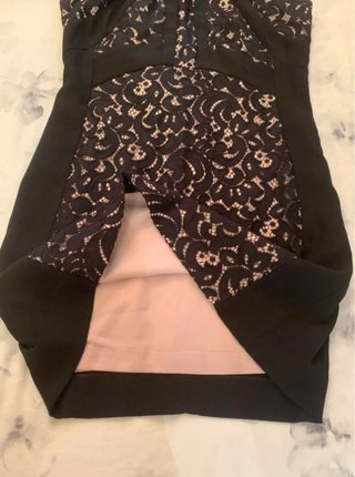 Vestido Ivanka Trump Negro Encaje Talla M