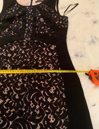 Vestido Ivanka Trump Negro Encaje Talla M