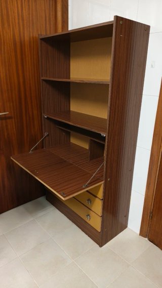Escritorio madera años 70