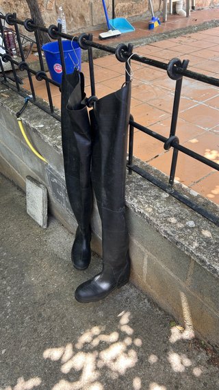 Botas de pesca altas hechas a mano T42