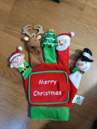 Guante Navideño con Personajes