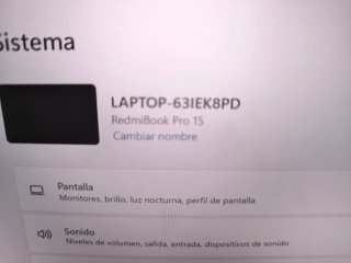 Portátil RedmiBook Pro 15 Argento