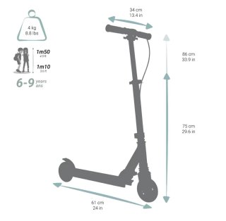 Patinete Oxelo con freno en manillar