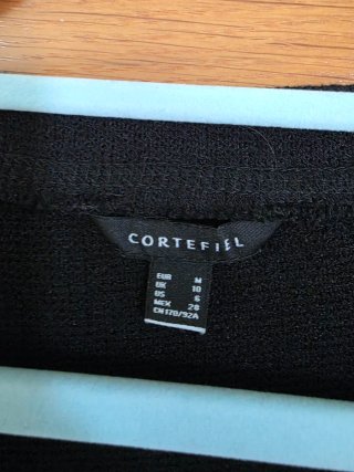 Chaleco negro punto Cortefiel Talla M